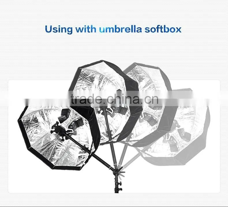 Factory supply 4 in 1 mount adapter speedlite flash umbrella holder light stand bracket