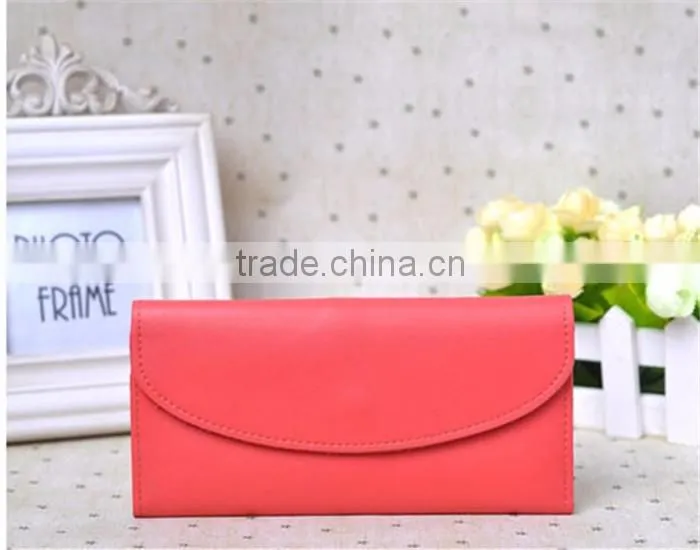 Top Sale Leather Long Card Holder Wallet New Customized Women Wallet 2016