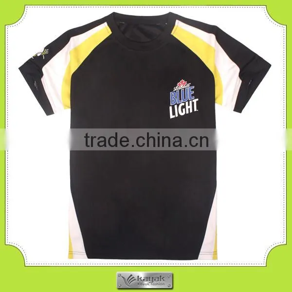 custom black men's color combination t-shirt