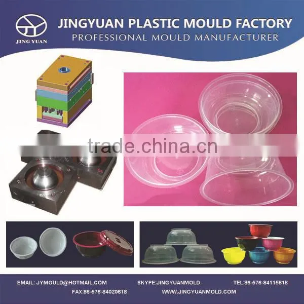 2014 china OEM high quality Disposable Thin wall Transparent Soup Bowl Mould / plastic injection Round Soup Bowl Mold supplier
