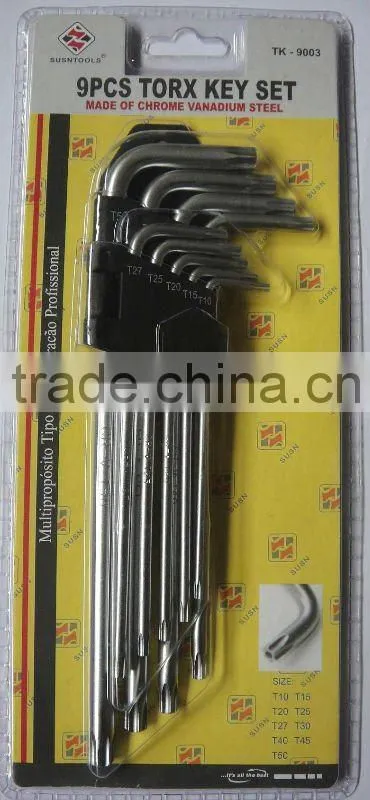 The Hot Sales and The Low Price and The Quality TK9003 9PCS Tork Key Wrench/ Hand Tool