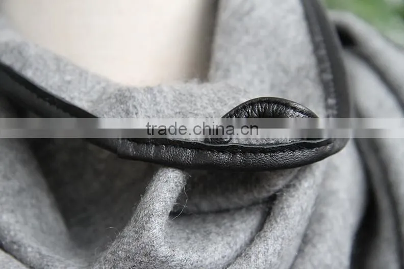 Fringe Hem Custom Winter Pashmina 100% Cashmere Triangle Scarf