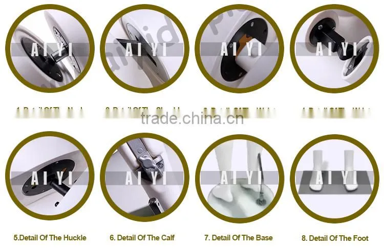 Adjustable different poses plastic full body male mannequin