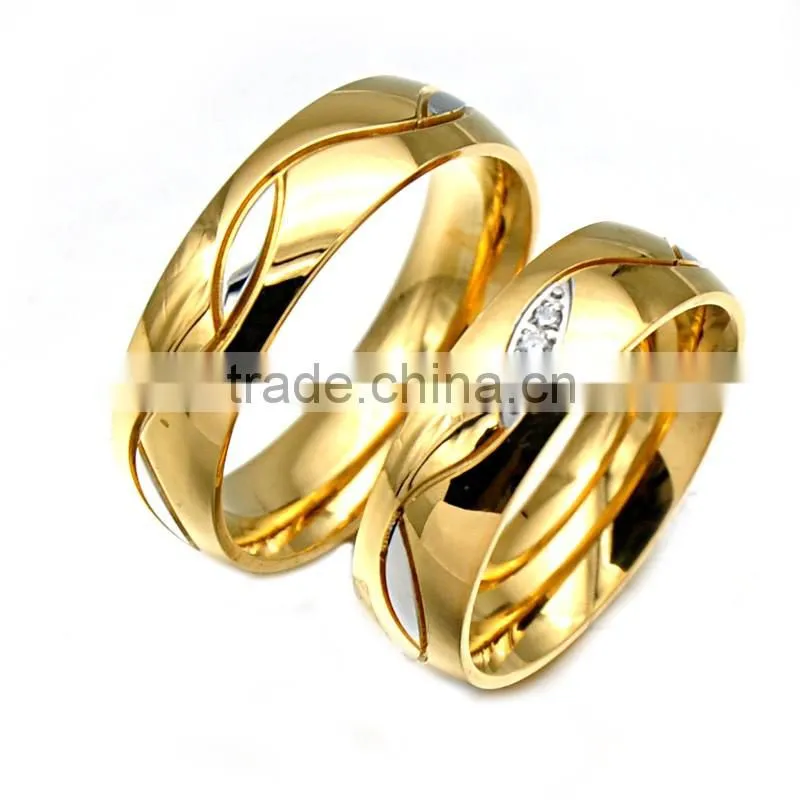 high polished rings classic stainless steel couple rings cheapest rings jewelry