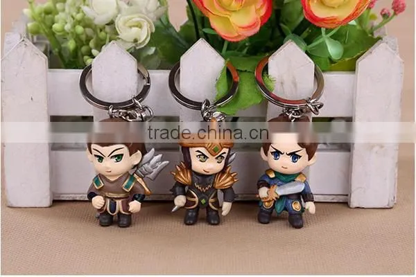dota 2 keychain,anime keychain,pvc dota 2 keychain