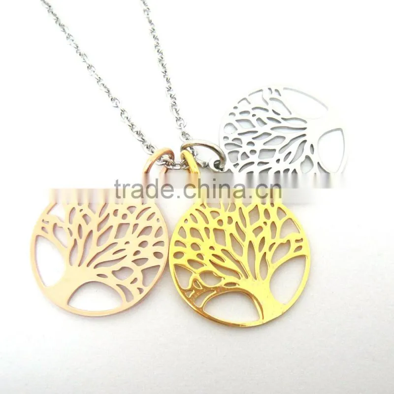 Best Price Stainless Steel 20mm Small Family Tree of Life Charms
