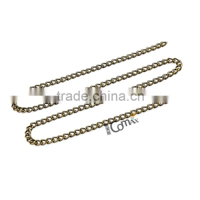 Wholesale antique brass custom metal chain handle for handbag