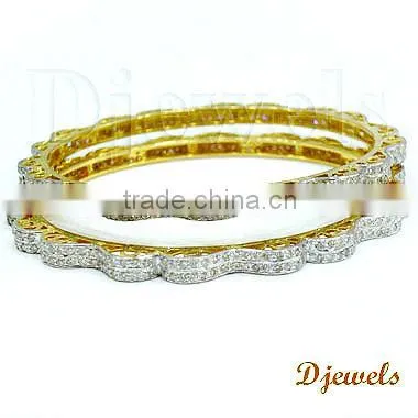 Diamond Gold Bangles, Diamond Bangles, Bangles Jewelry