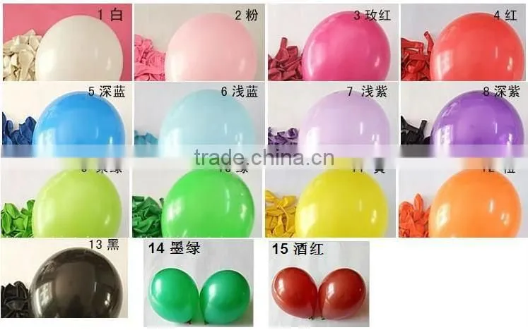 2016 Hot Sale party Decoration Latex Round Balloon