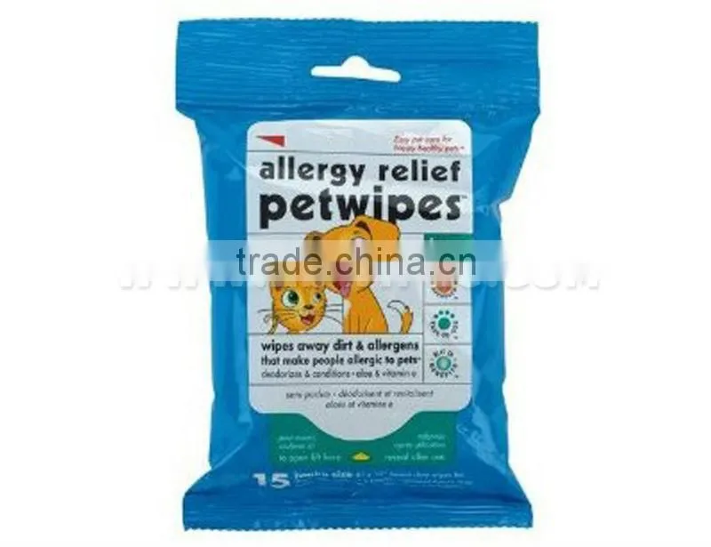 Allergy Relief Fragrance Free Wet Wipes for Pets