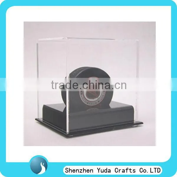 clear acrylic hockey puck display case