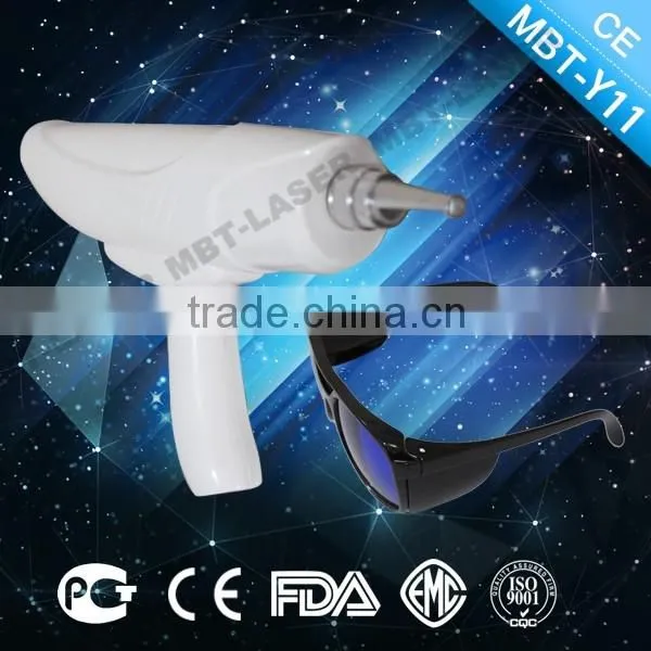 2016 Cheapest protable Q-switch ND yag home use laser / nd yag laser tattoo removal