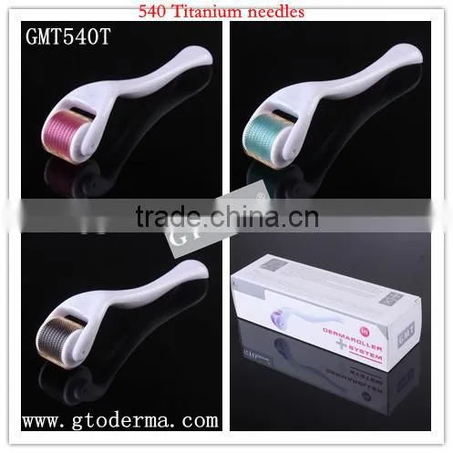 Anti aging microneedle therapy system 540 titanium derma roller