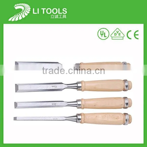 Forged Full Polished hardened steel carving point leather chisel