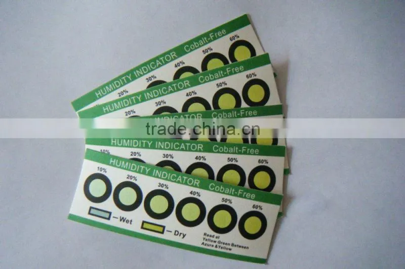 CoCl2 Free Moistureproof Packing Humidity Indicator Card, Paper Card Sheet
