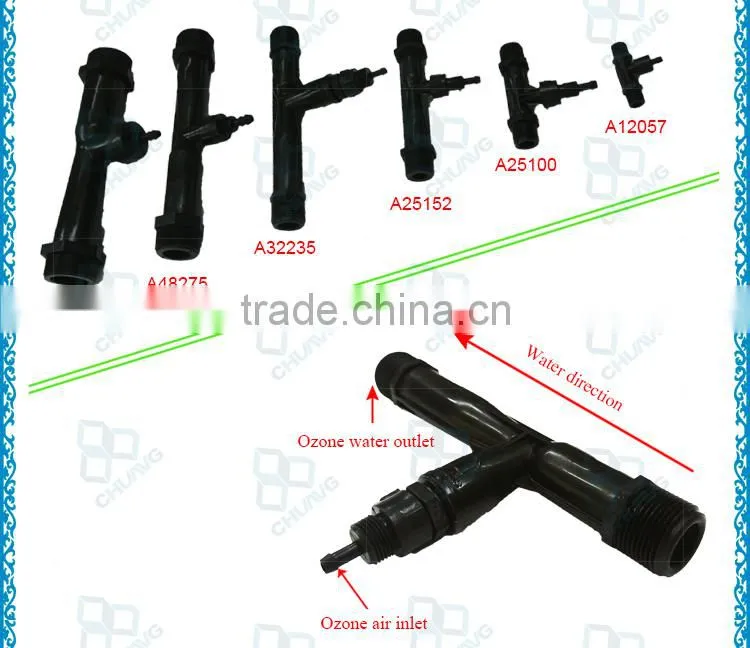 hot sales high efficiency 2 inch 1 inch ozone water venturi injector