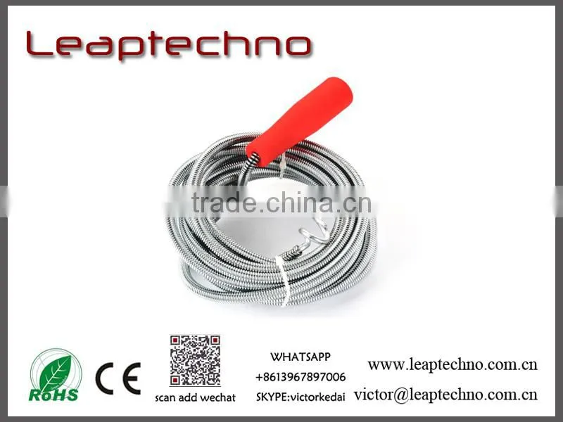 Drain sewer pipe cleaner, Drain Auger Cleaner, Wire Drain Snake, 1m 1.5m 1.7m