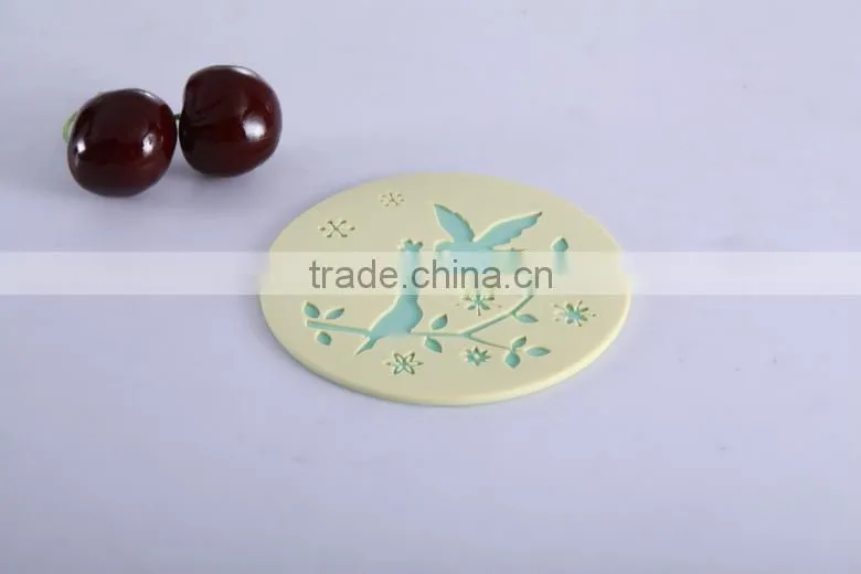 ecofriendly plastic 3d silicone beer coaster
