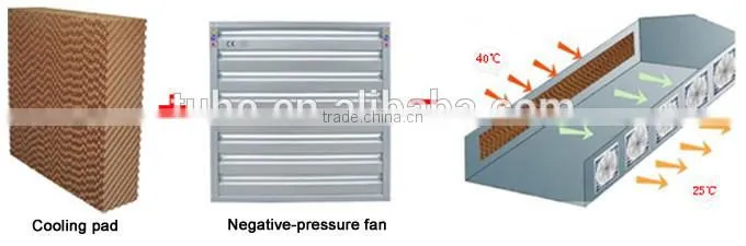 Poultry cooling cell pad 220V for greenhouse industry Indonesdia