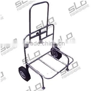 fishing tackle carriers iron trolly with two wheels