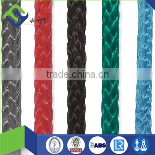3mm 12-strand RED UHMWPE rope paraglider towing rope 900kg breaking strength
