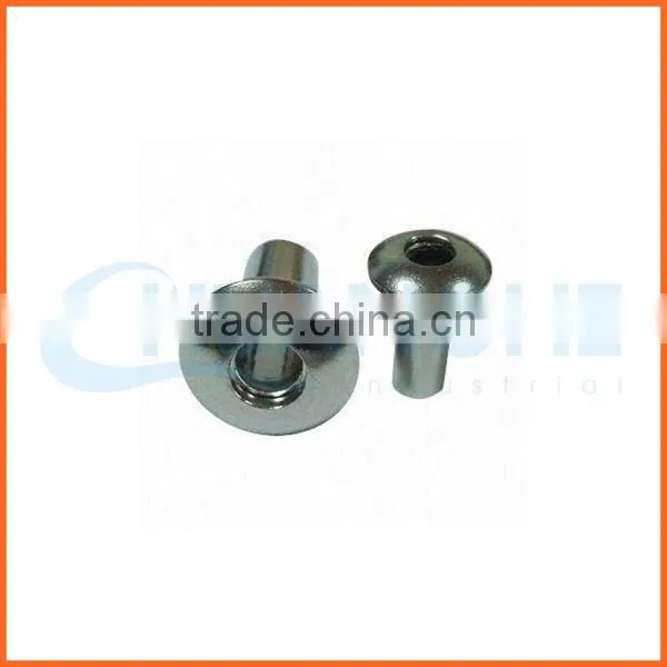 alibaba high quality mushroom head semi hollow rivets