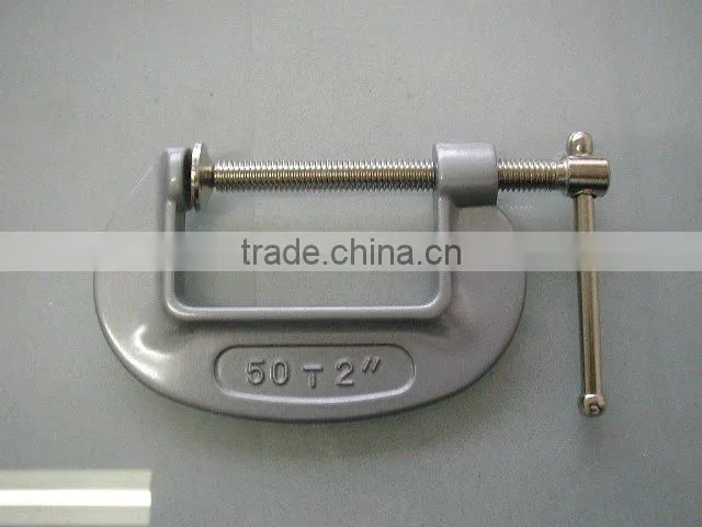 2" Aluminum frame,steel screw c clamp