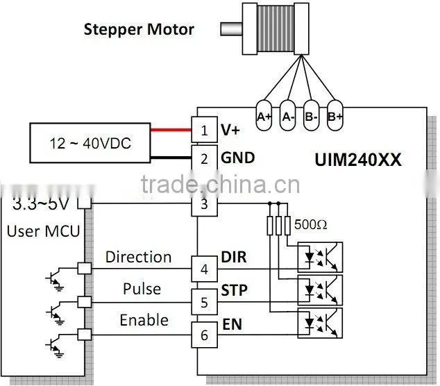Cost effective high performance Nema23 4 wires hybrid step motor