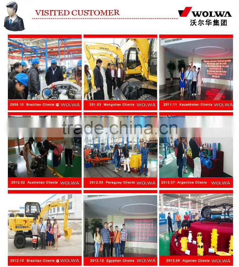 Wolwa DLS880-9A 8t Wheeled Hydraulic Excavator with Bucket