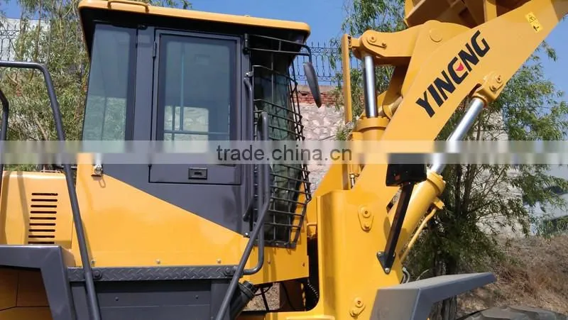 ZL50 Yineng loader shan dong Cat engine YN958G wheel loader with grass grasper /clamp Shan dong