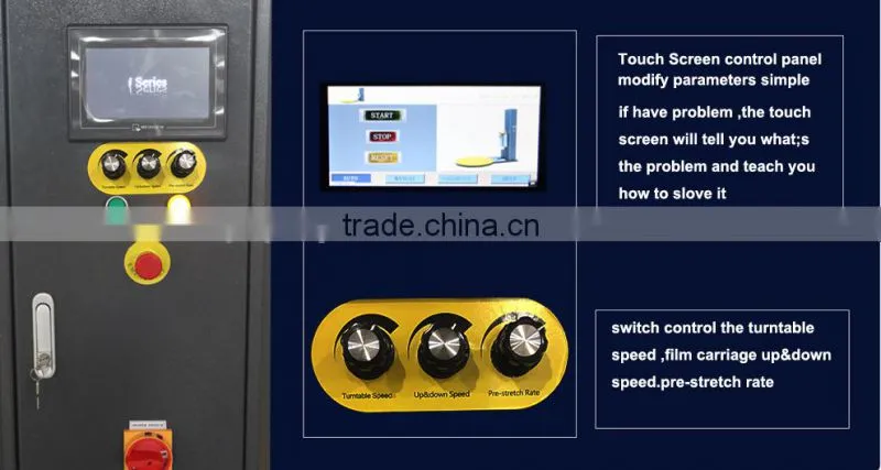 stretch wrapping machine with SIEMENS eletric parts short delivery time Factory
