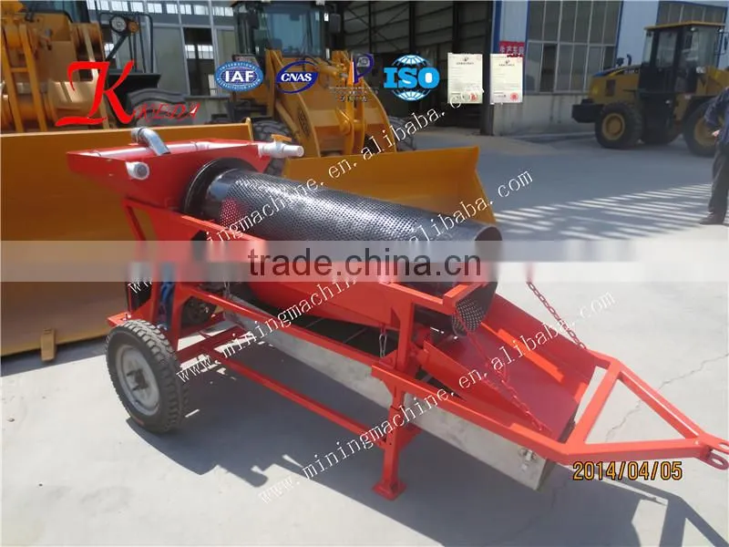 Small Portable Mobile Gold Trommel With CE,ISO,SGS