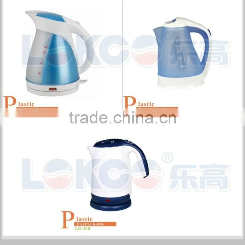 2012 Newest Style Plastic Electric Kettle with CB/CE/RoHS ,low price