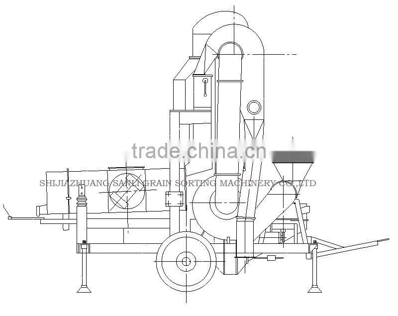 5XZC -5 Seed cleaner cum corn thresher
