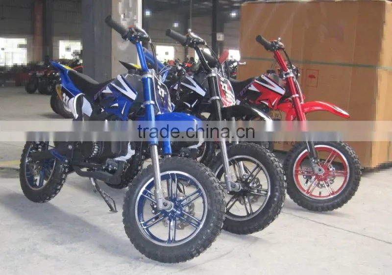 top quality 49cc 2-stroke pull start girl mini dirt bike for sale (TKD50-011)