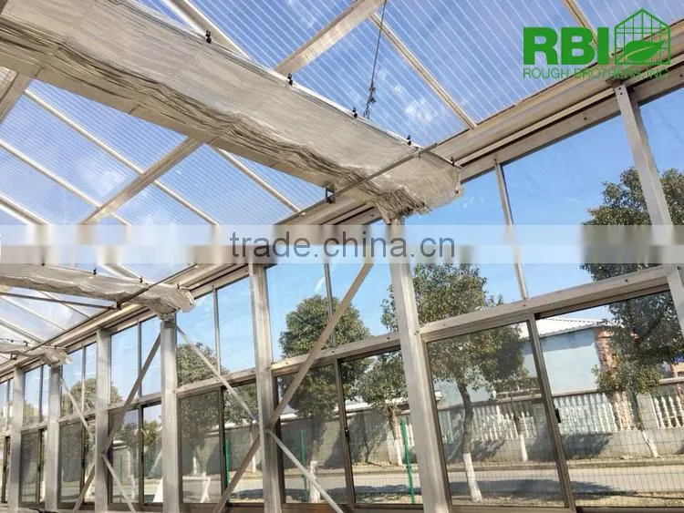 Aluminum Greenhouse with PC or Glass covering