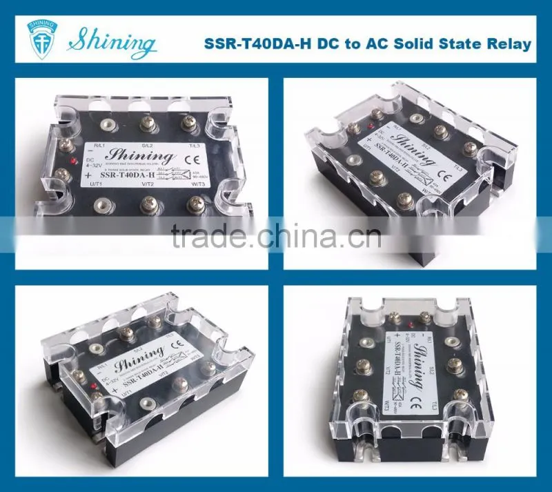 SSR-T40DA-H Equal To Fotek Zero Cross 3 Phase Solid State Relay