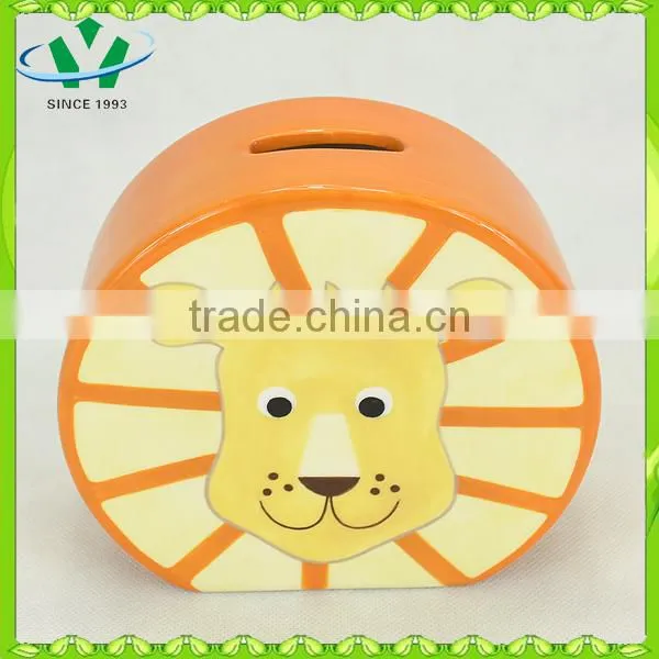 Decorative ceramic custom made coin bank