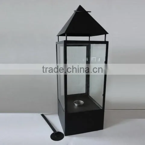 church shape outdoor bio ethanol fuel fireplace with 3mm strong glass