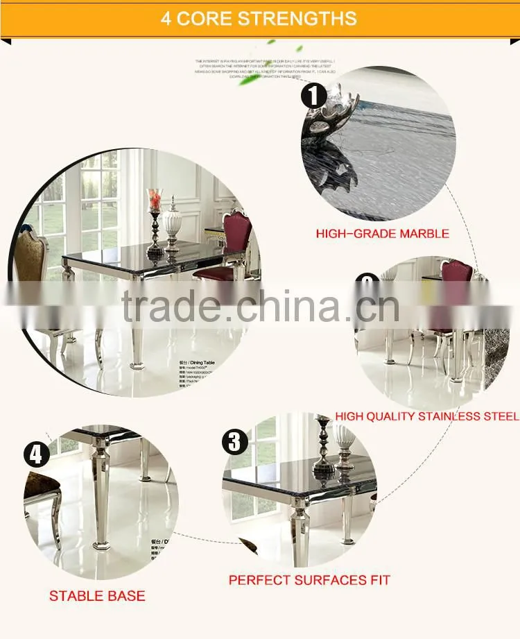 TH350 Modern design hot selling marble dining table
