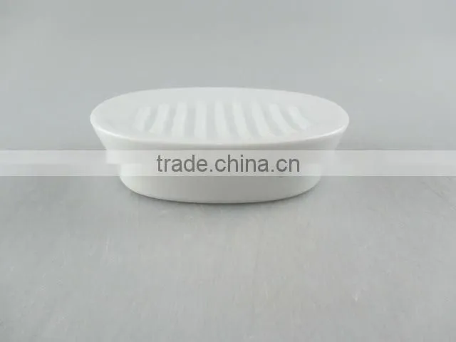Oval ceramic toilet soap holder in stock
