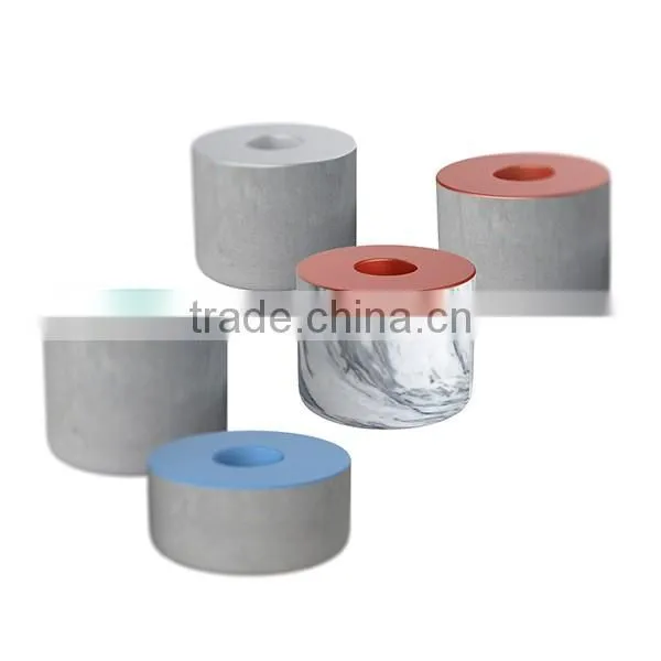 Wholesale marble candle jars with lid for wedding home decor