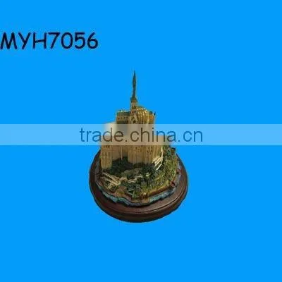 2012 new fashion resin custom guild hall miniature souvenir building castle