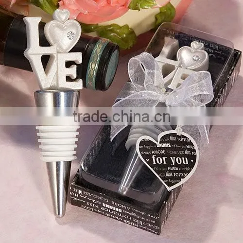 for wedding favor gifts resin love wine bottle stoppers