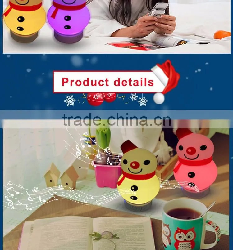 colorful creative night light bluetooth connected music sleeping lamp