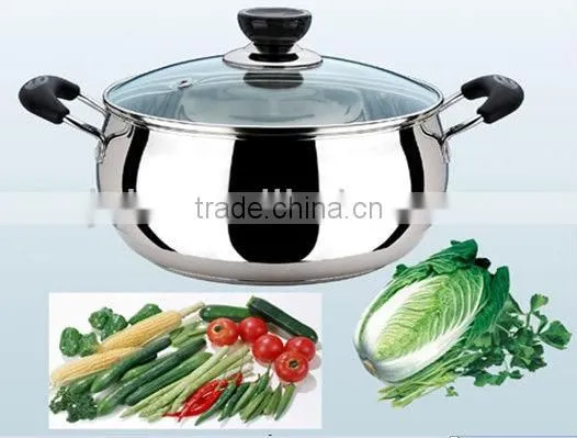 High quality stainless steel stock pot with mirror polish