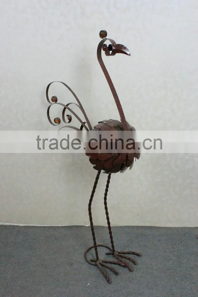 Metal peacock garden decoration
