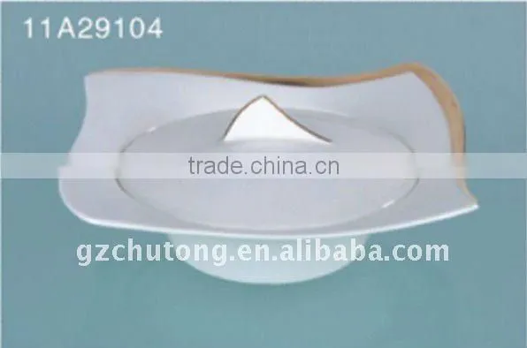 12PCS bone china flower surface ceramic dinnerware tableware set
