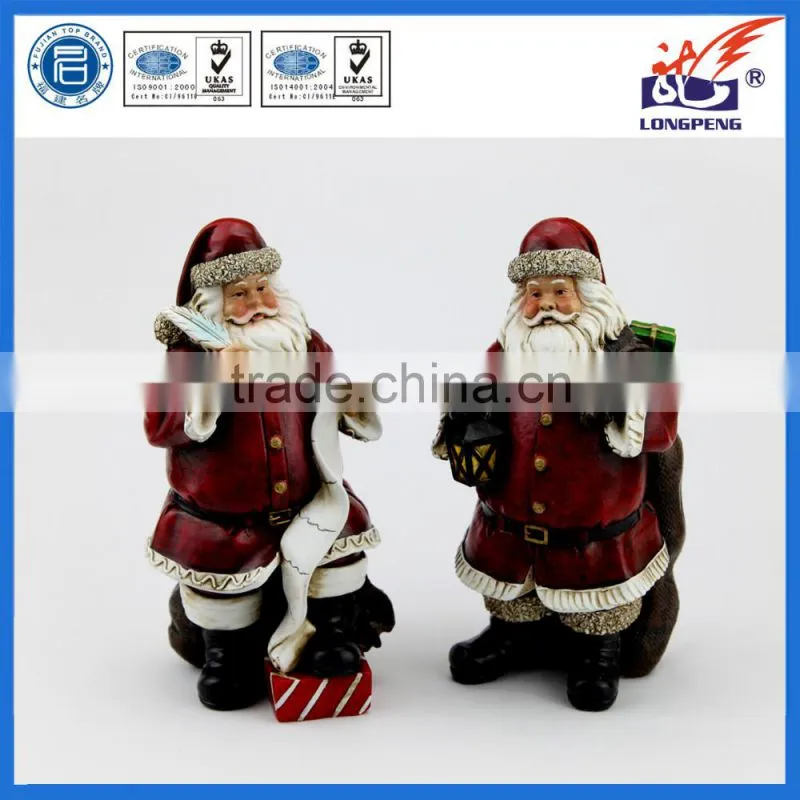 Polyresin Holiday Indoor Christmas Santa for Decoration