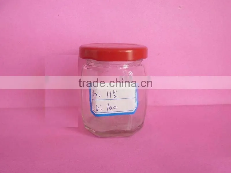 glass pickles jars with metal cap, glass pickles container